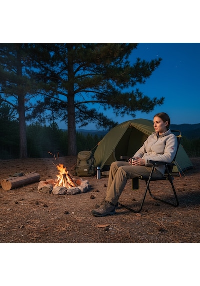 Nurgaz Ng N098 Campout Orion Katlanır Kamp Sandalyesi Siyah