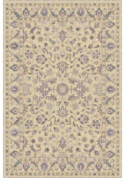 Krem Vintage Kaymaz Tabanlı Makinede Yıkanabilir Halı Rv294n11