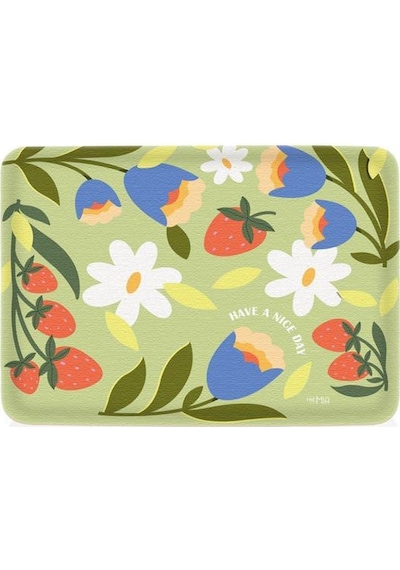 The Mia Spring Kaydırmaz Tepsi Yeşil 37x28 Cm