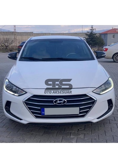 Hyundai Elantra Sinyalli 2016-2018 Uyumlu Batman Yarasa Ayna Kapağı Piano Black Abs Plastik