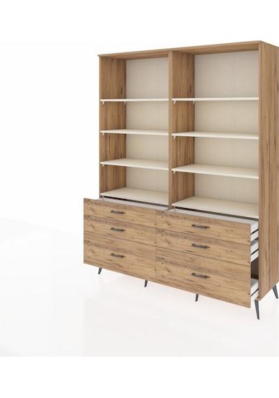 Hyperion Gardrop 8 Raflı 6 Çekmeceli 176x44x221 Çam-aytaşı/çam Aytaşı/çam Hyperion Gardrop 8 Raflı 6 Çekmeceli 176x44x221 Çam-aytaşı/çam Aytaşı/çam