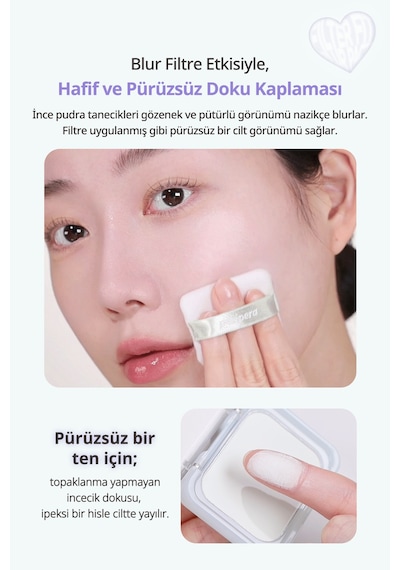Perıpera Filter Fit Blur Pact 01 Blur Mint