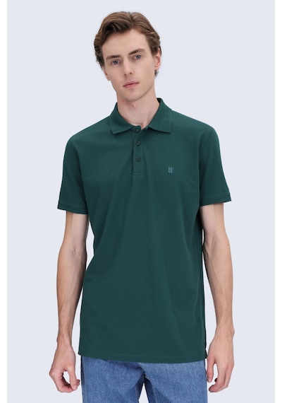 Hatemoğlu Yeşil Regular Fit Polo Yaka 100% Pamuk Tişört