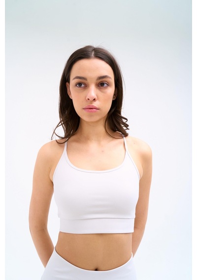 Normal People Leya - Spor Bra Activefit Kumaş Gri