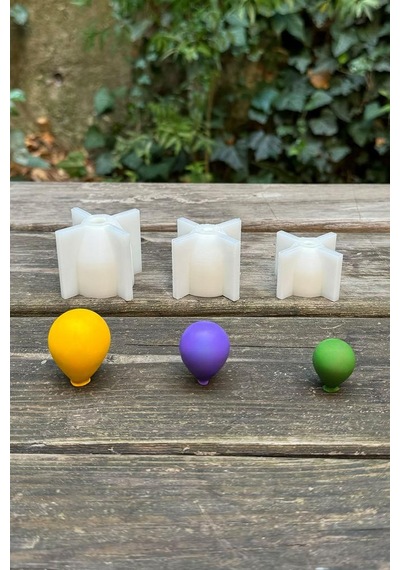 Rufus Concept Balon Elips Set Silikon Mum Kalıpları