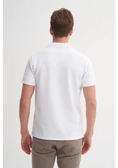 Cazador 4201 Erkek Polo T-shirt Beyaz