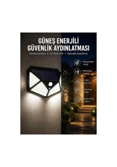 Bahçe Balkon Ve Teras Aydınlatma Led Işık Altın