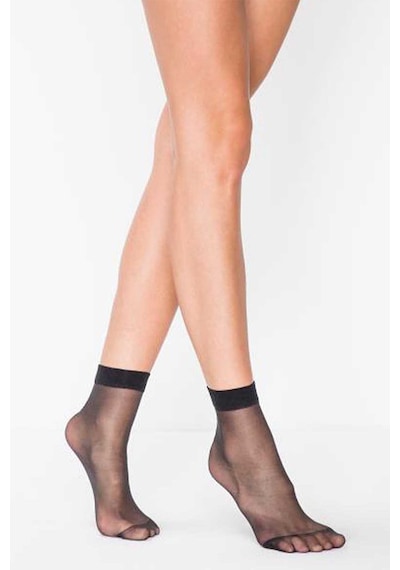 Royaleks Fit 15 Soket Ince Parlak Kısa Çorap Siyah RYL-ARCRPNT4003 Çok Renkli
