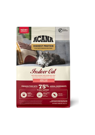 Acana Indoor Yüksek Proteinli Tavuk Ve Balıklı Kedi Maması 1,8 Kg 107-10027.02
