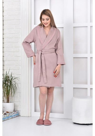 Ecocotton Alessa Kadın Pike Bornoz