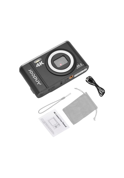 Hallow Andoer D12967P 48 MP 4K 2.88" Taşınabilir Dijital Kamera