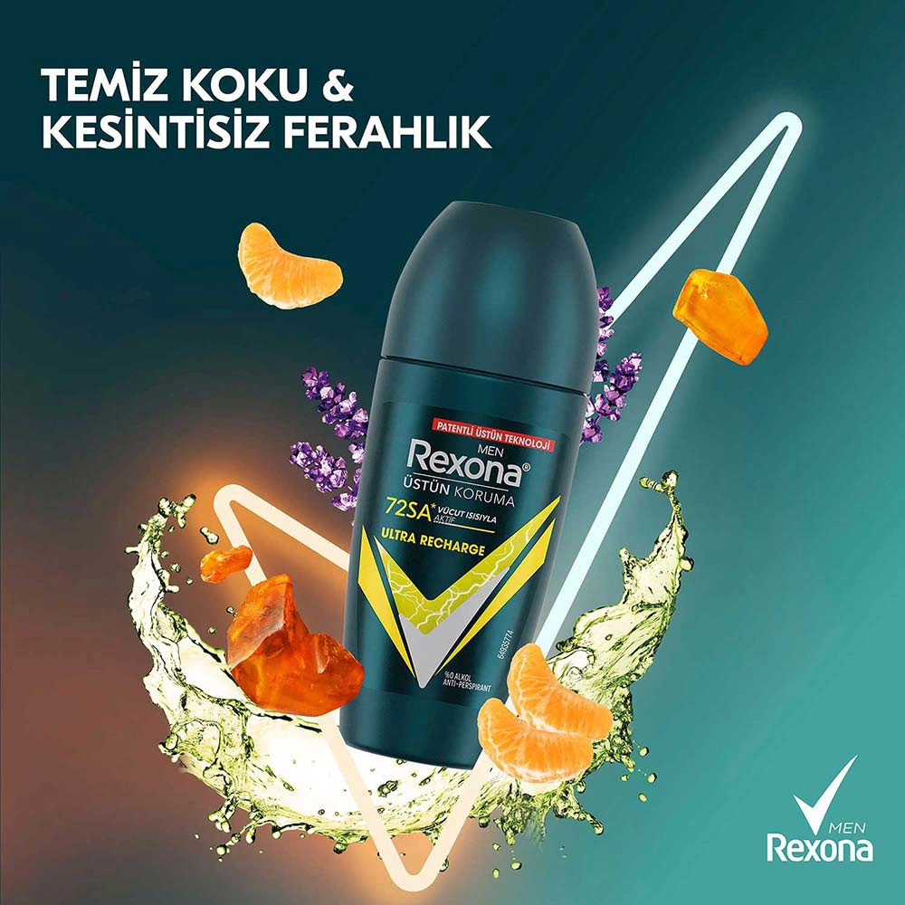 Rexona Ultra Recharge Erkek Roll-On Deodorant 2 x 50 ML