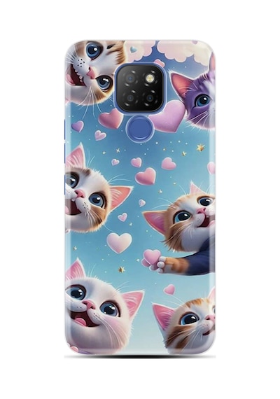 General Mobile Gm9 Pro Kılıf Boutique Baskılı Resimli Kalp Ve Kedi Pcode -035