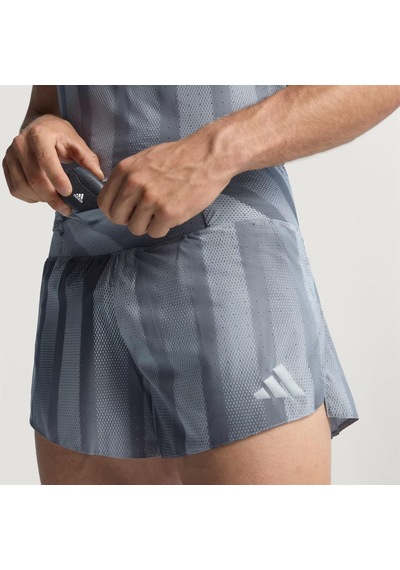 Adidas Adizero Btn Running Gel Erkek Şort C-adıjv9294e50a00 Gri