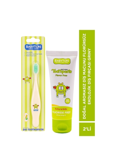 Set Aromasız Diş Macunu Florürsüz-ekolojik Diş Fırçası Griny