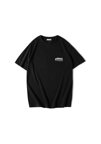 Brz Collection Unisex Oversize Fast & Furious Nissan Skyline R34 T-shirt Siyah