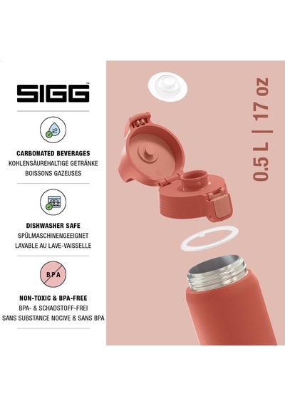 Tr Yalıtımlı İçecek Şişesi Shield Therm One Eco Red Gazlı İçecekler İçin Uygundur Sızdırmaz, Bula Diğer