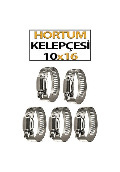 Hortum Kelepçesi 5 Adet 10x16 Lık