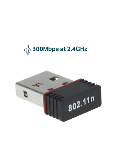 Mini USB Kablosuz Wi-Fi Alıcı Adaptör 300 Mbps