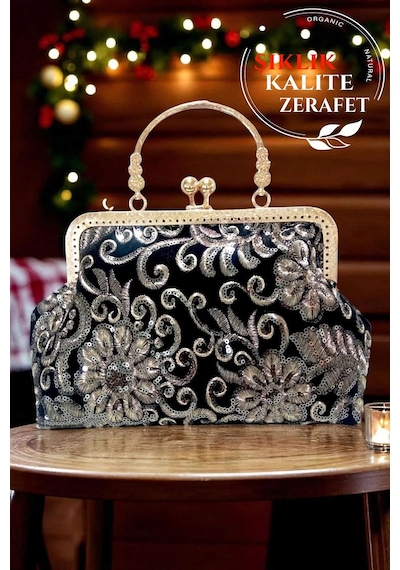 Acar Takı Famels Pullu Örgü Dantelli Kalite Ve Zerafetli Kol Çantası, Kadın Omuz Çantası Abiye Çanta Sarı Kasa Siyah+sarı Kasa Acar Takı Famels Pullu Örgü Dantelli Kalite Ve Zerafetli Kol Çantası, Kadın Omuz Çantası Abiye Çanta Sarı Kasa Siyah+sarı Kasa