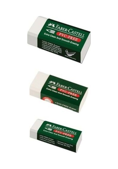 Pvc Free Beyaz Silgi Küçük 3 Adet