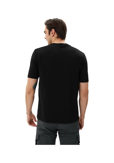Exuma Erkek Baskılı Bisiklet Yaka T-shirt SIYAH