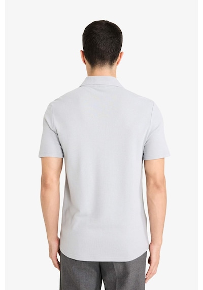 Defacto Slım Fıt Polo Yaka Kısa Kollu Polo Tişört M6609az26spgr130 Gri-gr130