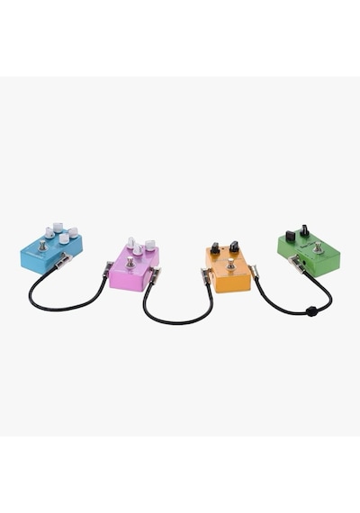 Pedal Bağlantı Kablos Efekt Pedal Ara Kablo Çift Jaklı L/L 3 Adet