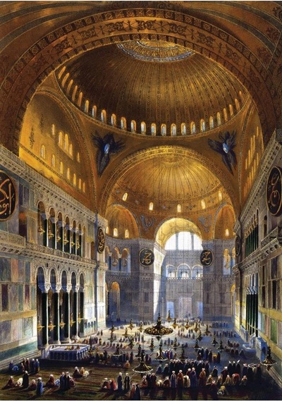 Ayasofya Camii'nde İlk Namaz 1000 Parça Eğitici Puzzle