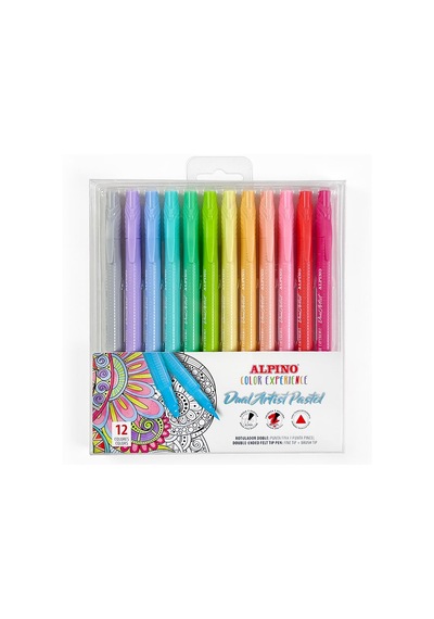 Alpino Keçeli Kalem Dual Art 12 Li Pastel Renk-çift Yön