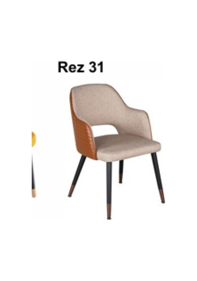 Rez 31 Modern Şık Ergonomik Dayanıklı Konforlu Ahşap Ayaklı Salon Yemek Sandalyesi Modeli Çok Renkli