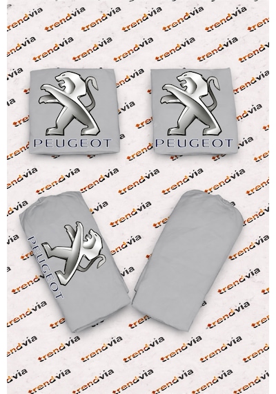 Peugeot Eski Logolu Oto Koltuk Kılıfı Ön Arka Set Penye Universal Koltuk Koruyucu Servis Kılıfı 53734019
