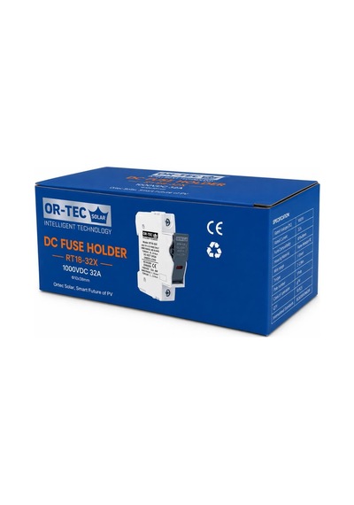 Or-tec 1000v 32a 10x38 Dc Sigorta + Sigorta Yuvası 10'lu Set
