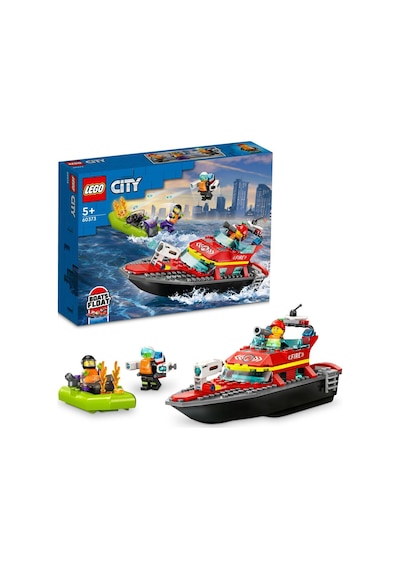 LEGO® City İtfaiye Kurtarma Teknesi 60373 5+ Yaratıcı Oyuncak Yapım Seti - 144 Parça