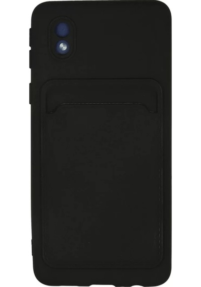 Newface Samsung Galaxy Uyumlu A01 Core Kılıf Kelvin Kartvizitli Silikon - Siyah Diğer