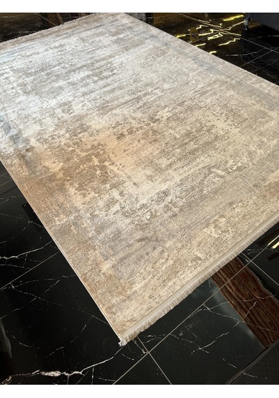 Sanat Halı Doku 1233 Vizon Gri Modern Salon Halısı