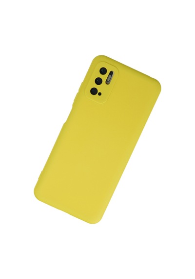 Xiaomi Redmi Note 10 5g Uyumlu Kılıf Nano İçi Kadife Silikon - Sarı