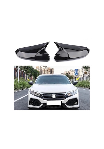 Honda Civic Fc5 Yarasa Ayna Kapağı Batman Piano Black