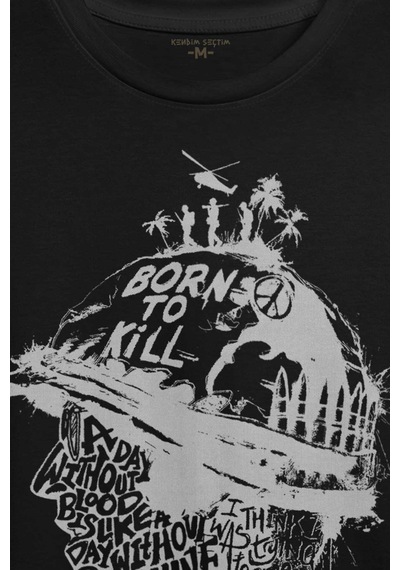 Stanley Kubrick Full Metal Jacket Filmi 1995 Baskılı Tişört Unisex T-shirt 001