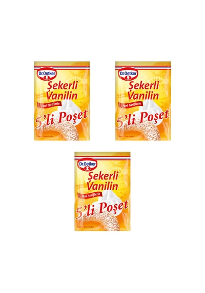 Glutensiz Şekerli Vanilin 5'lix3 Adet - 229238344
