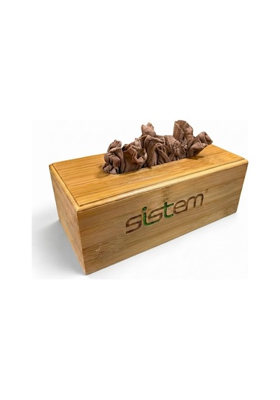 Sistem Tek Kulanımlık Ahşap Deneme Çorabı Kutusu-naturel