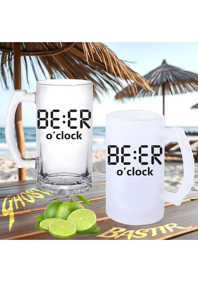 Bira Saati Buzlu Ya Da Buzsuz Bira Bardağı 082