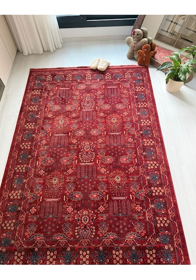 Andromeda Halı Artline Serisi H0188c Salon Oturma Yatak Odası Halısı Kırmızı