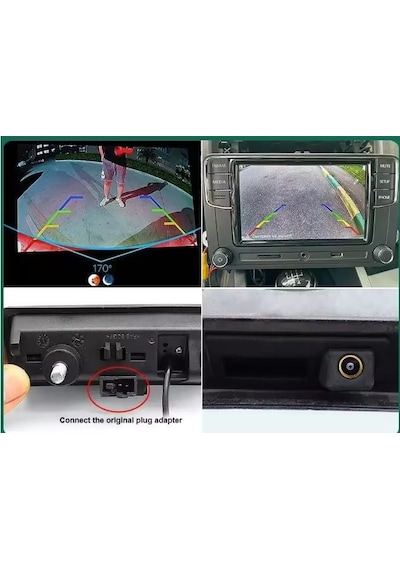 Aempart Vw Jetta Passat Tiguan Geri Görüş Kamerası Bagaj Açma Düğmeli