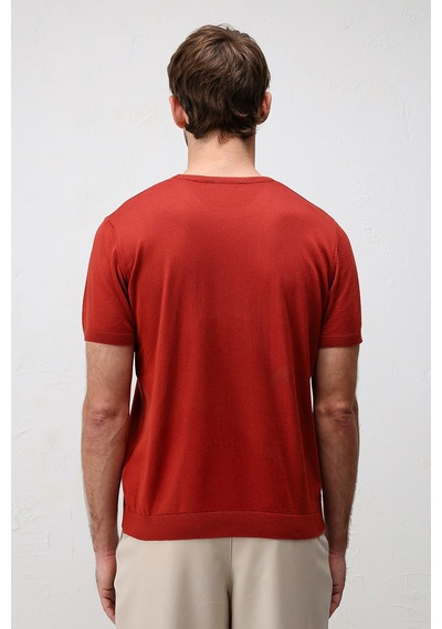 Antioch Comfort Slim Triko T-shirt Kırmızı