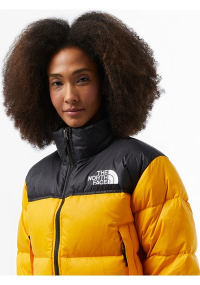 The North Face Nuptse Kadın Kısa Sarı Mont