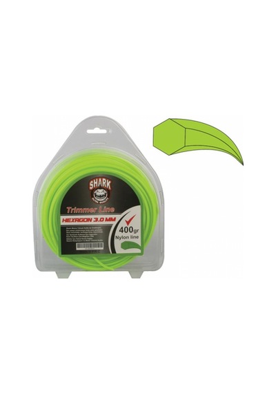 Shark 6 Köşeli Naylon Tırpan Misinası 3.0 mm 400 gr