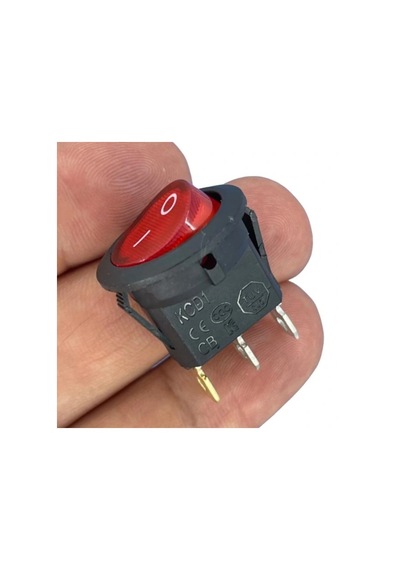 Ic-131-0 Mini Yuvarlak Işıklı Anahtar 220v 3p
