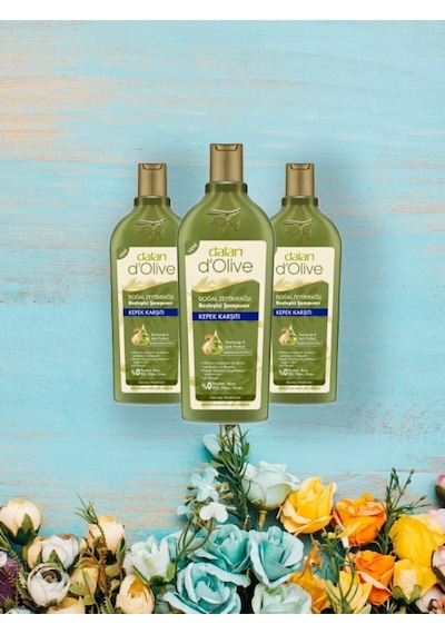 D'olive Kepek Karşıtı Zeytinyağlı Şampuan 400ml X 3 Adet