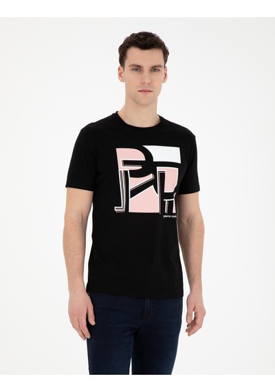 Pierre Cardin Erkek Siyah Tişört 50280964-Vr046 Siyah
